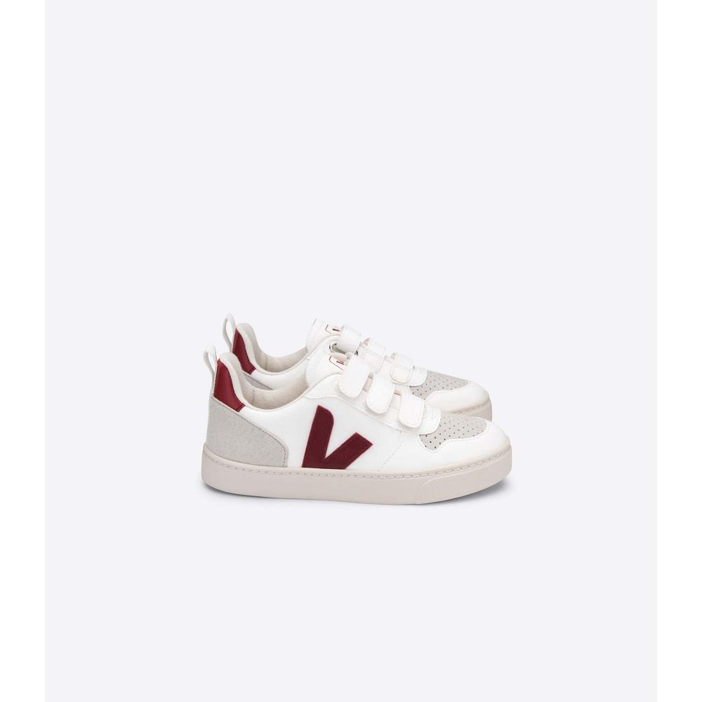 παπουτσια παιδικα Veja V-10 CWL White/Red | GR 780DFM